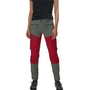 Norrona women’s Fjora Flex1 Pants size XS soft shell mountain biking red/gray